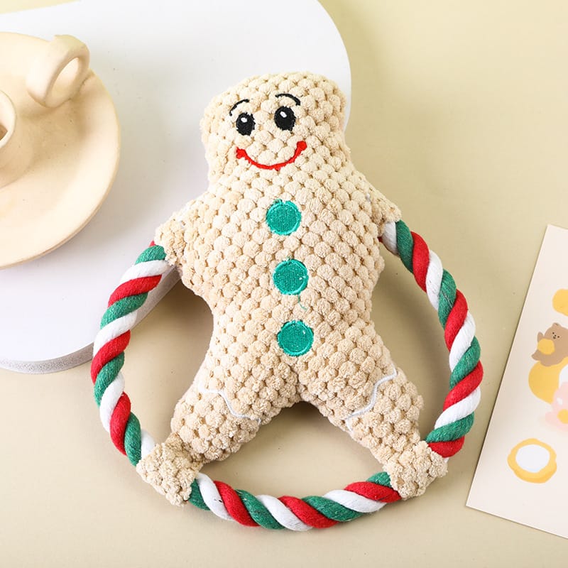 Juguete navideño galleta para mascota